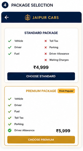 Step 4 - Package Selection